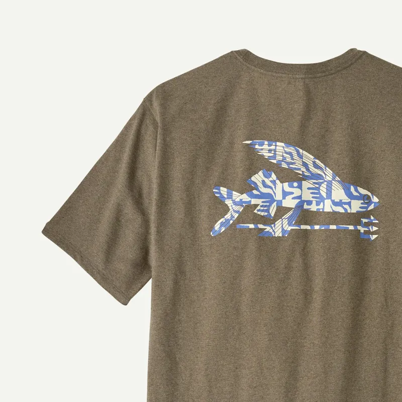Patagonia Flying Fish Responsibili-Tee in Flying Fish: Mother Tree Abundant Blue-2