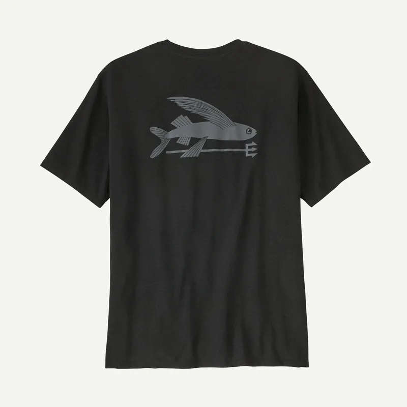 Patagonia Flying Fish Responsibili-Tee in Ink Black