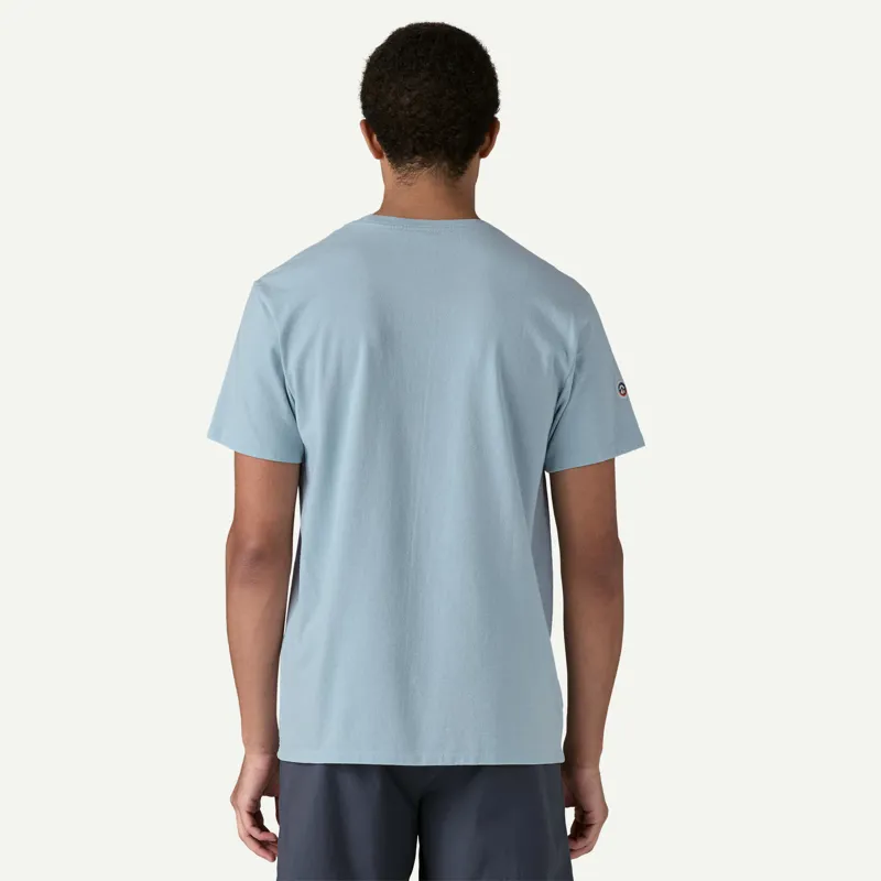 Patagonia Fitz Roy Icon Responsibili-Tee in Fleck Blue-2