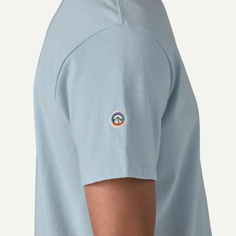Patagonia Fitz Roy Icon Responsibili-Tee in Fleck Blue-3