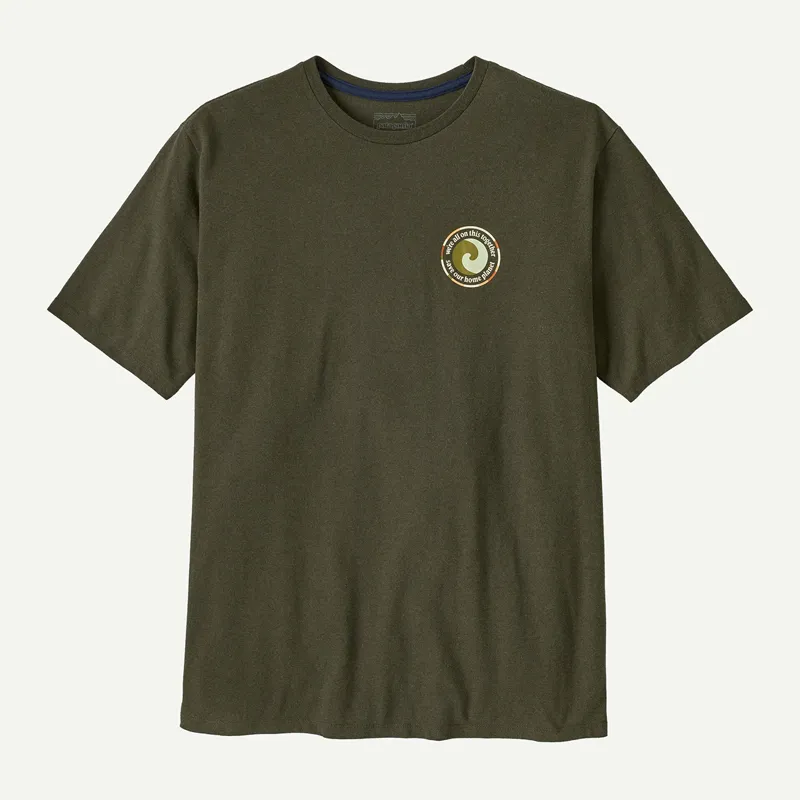 Patagonia Men's Unity Fitz Responsibili-Tee in Basin Green-1