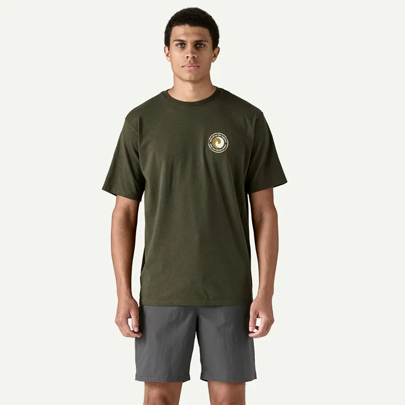Patagonia Men's Unity Fitz Responsibili-Tee in Basin Green-3