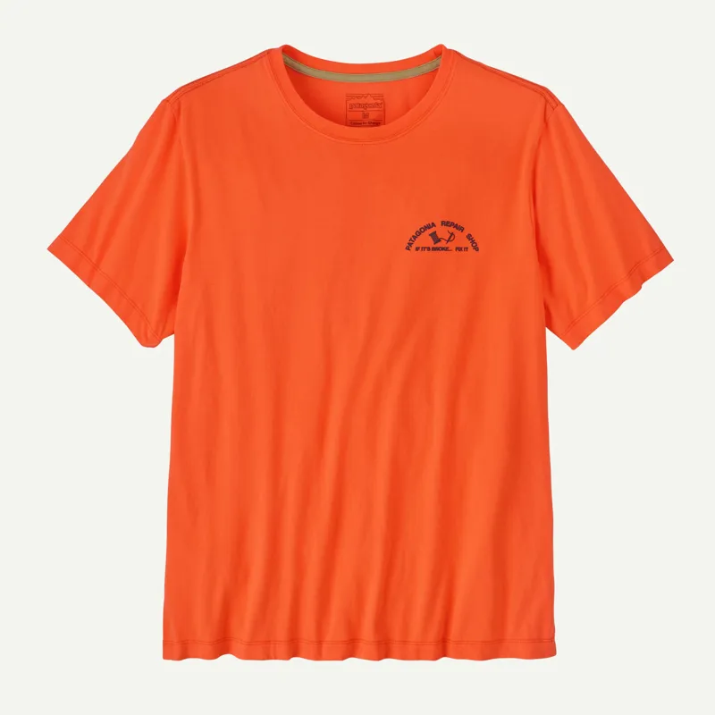 Patagonia Men's Repair Shop T-Shirt in Orange Peel-1