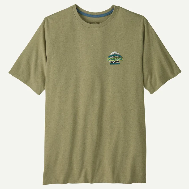Patagonia Men's Great Waves Responsibili-Tee T-Shirt in Gumtree Green-1