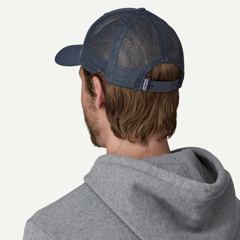 Patagonia LoPro P-6 Logo Trucker Cap in New Navy-2
