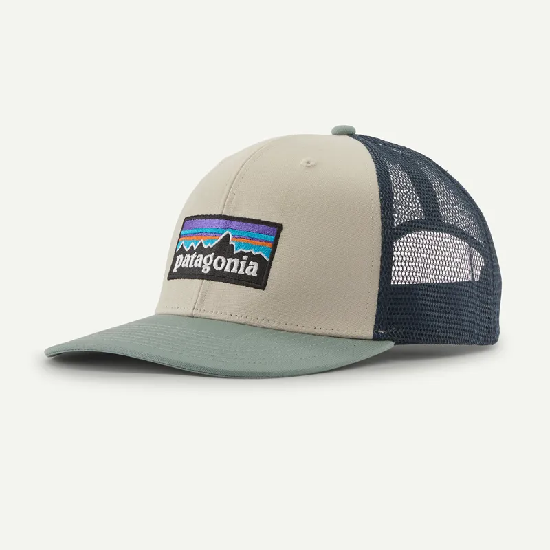 Patagonia P-6 Logo Trucker Hat in Pumice