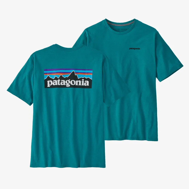 Patagonia P-6 Logo Responsibili-Tee in Belay Blue