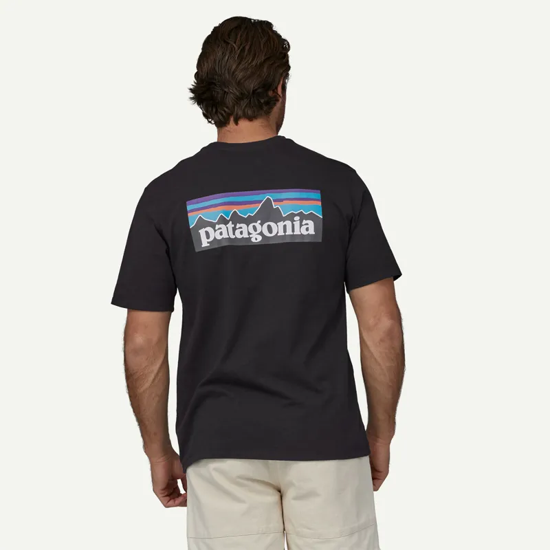 Patagonia P-6 Logo Responsibili-Tee in Black-5