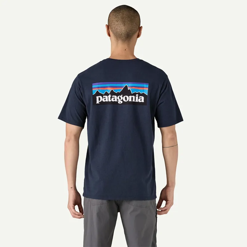 Patagonia P-6 Logo Responsibili-Tee in New Navy-2