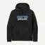 Patagonia P-6 Logo Uprisal Hoody in Black