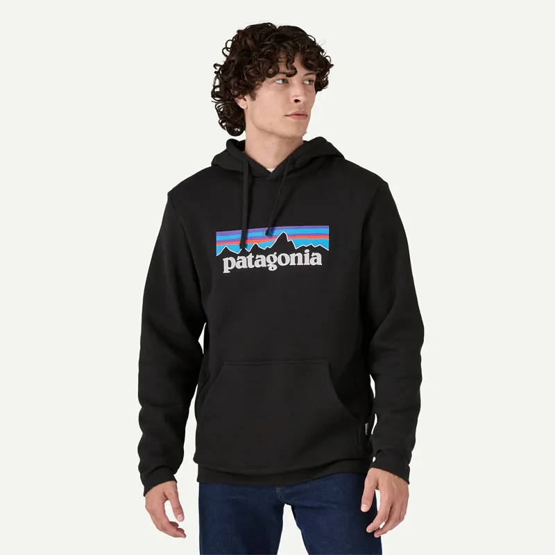 Patagonia P-6 Logo Uprisal Hoody in Black-1