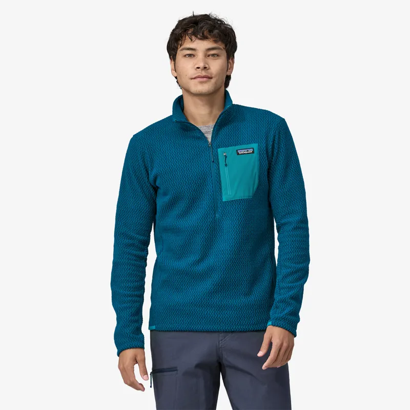 Patagonia R1 Air Zip Neck Fleece in Lagom Blue-1