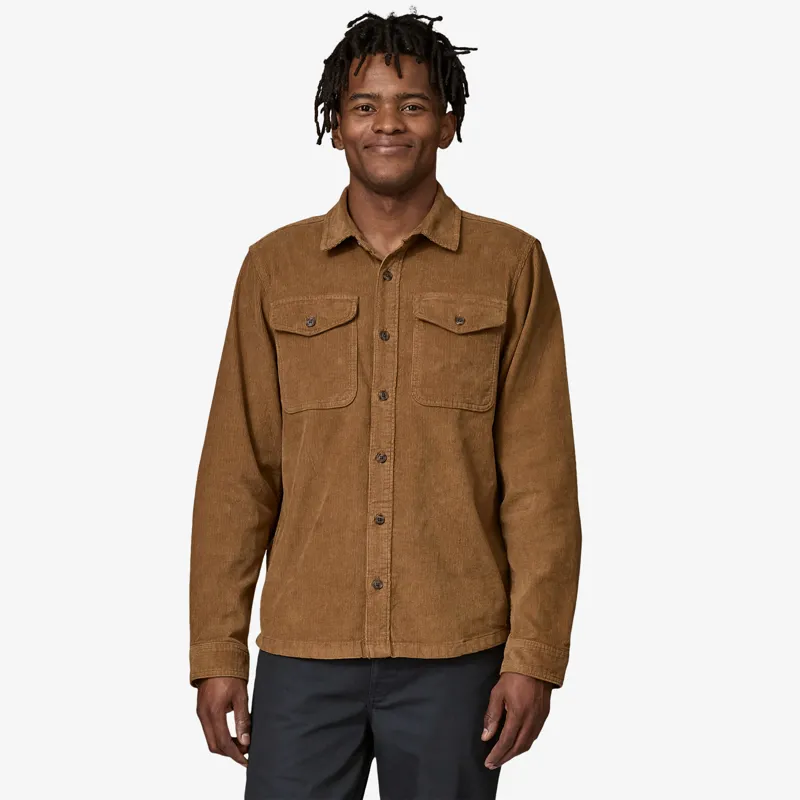 Patagonia Men's Corduroy Shirt In Coriander Brown-1