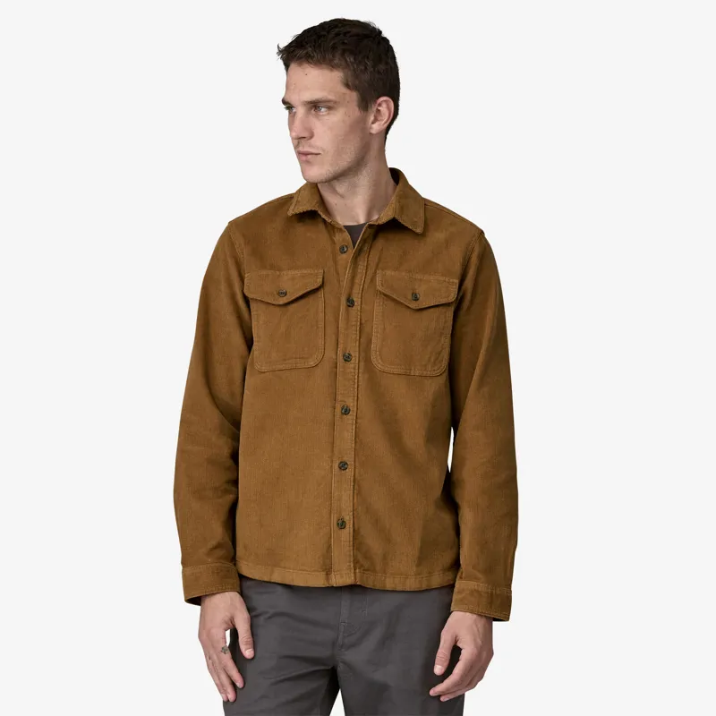Patagonia Men's Corduroy Shirt In Coriander Brown-4