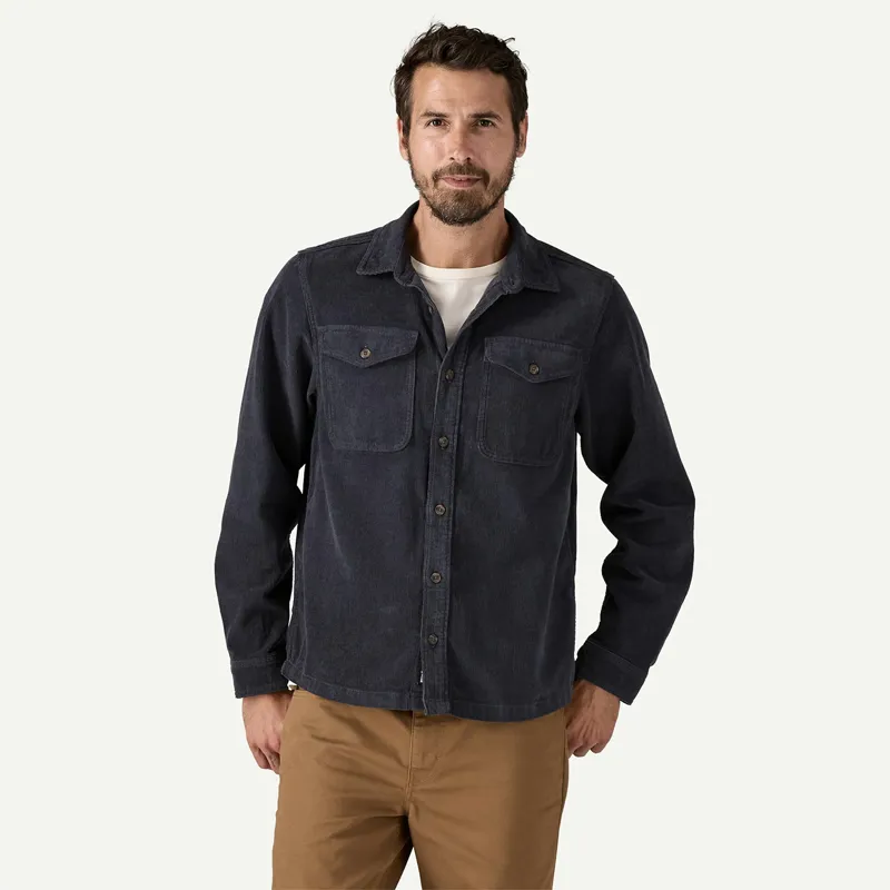 Patagonia Men's Corduroy Shirt In Smolder Blue-1