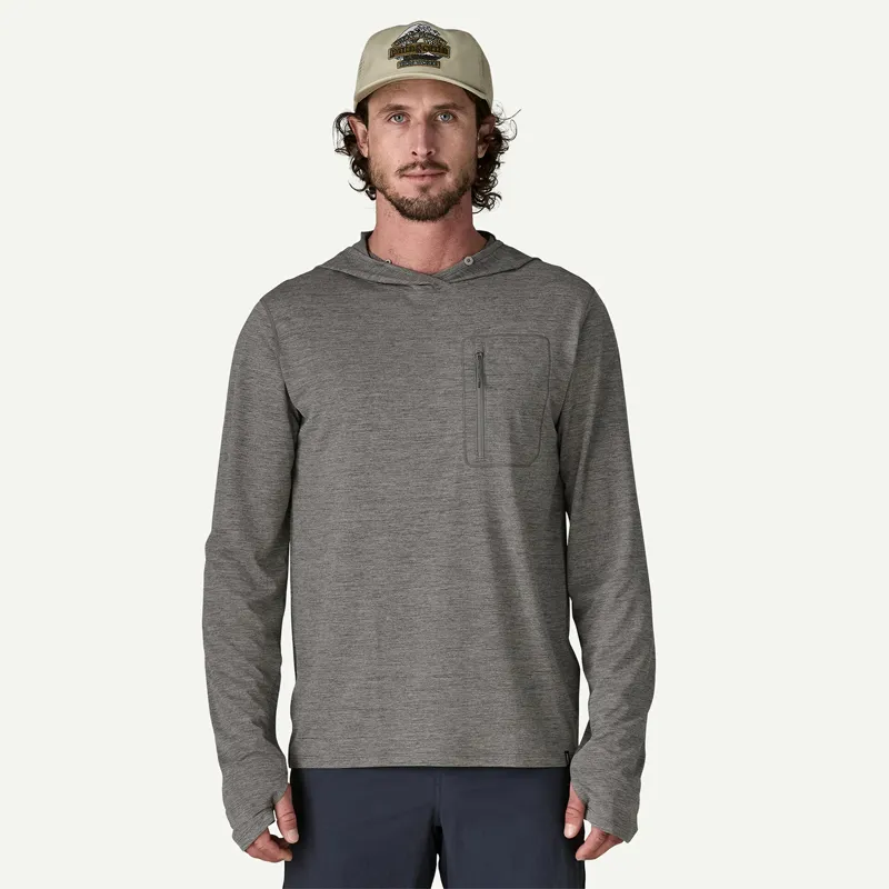 Patagonia Men's Capilene Cool Sun Hoody in Forge Grey: Noble Grey X-Dye-1