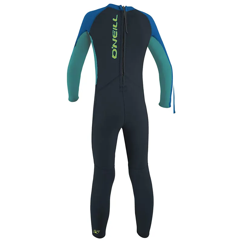 O Neill Reactor Kids 2mm Back Zip Wetsuit in Slate/Aqua/Ocean-1