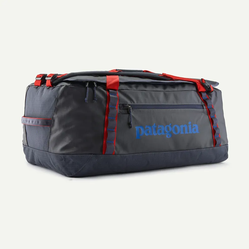 Patagonia Black Hole 70L Duffel in Smolder Blue w/Amanita Red