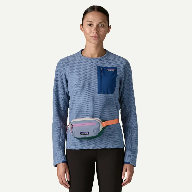 Patagonia Terravia 1l Mini Hip Pack in Patchwork/Barnacle Blue-2