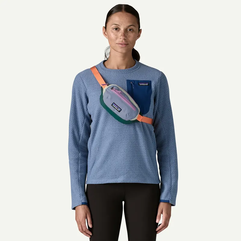 Patagonia Terravia 1l Mini Hip Pack in Patchwork/Barnacle Blue-3