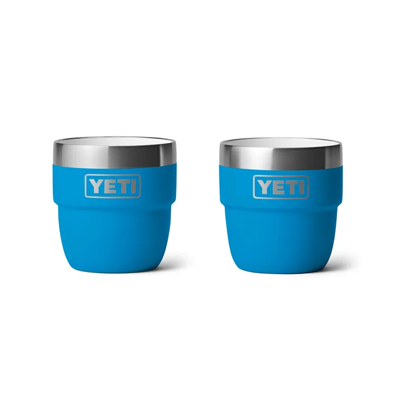 Yeti Rambler 4oz Stackable Espresso Cups in Big Wave Blue