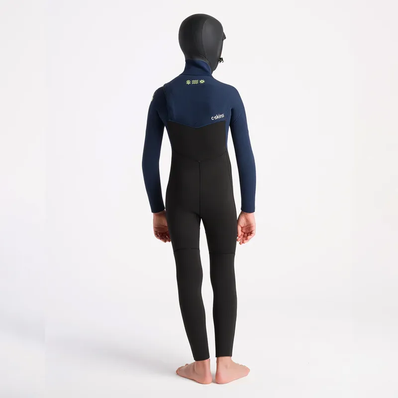 C-Skins NuWave Junior Session 5-4mm Hooded Chest-Zip Wetsuit-2