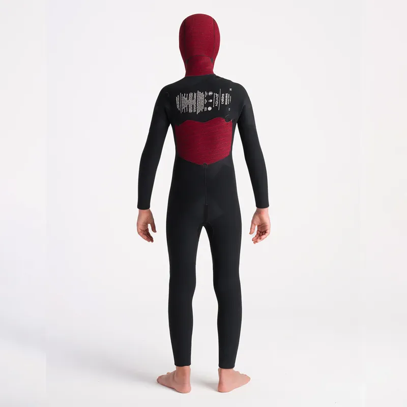 C-Skins NuWave Junior Session 5-4mm Hooded Chest-Zip Wetsuit-5