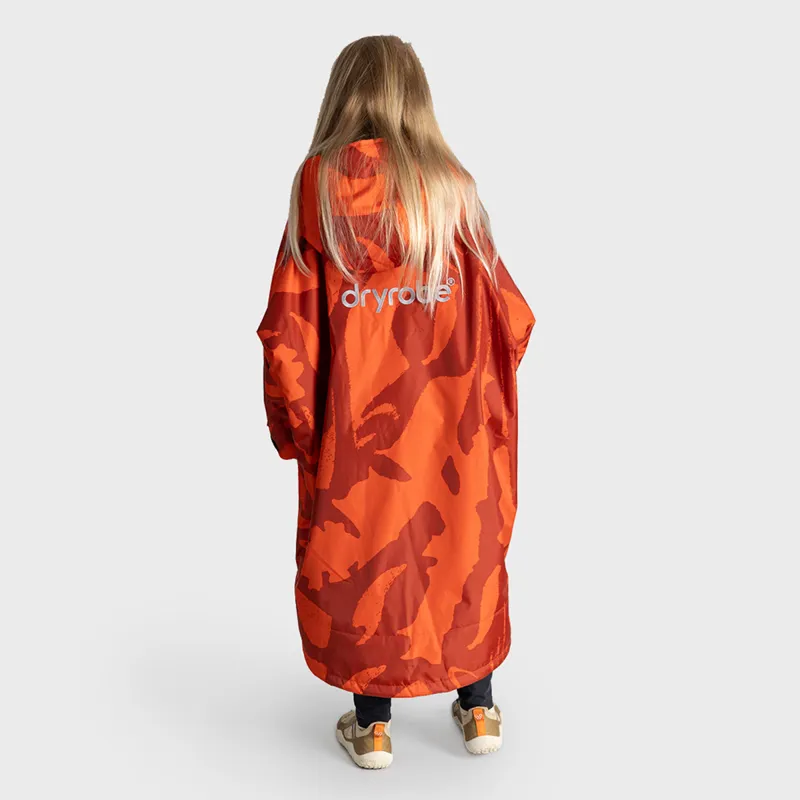 Dryrobe Advance Alpine Long Sleeve Change Robe in Mosaic Palm for Ages 5-9-6