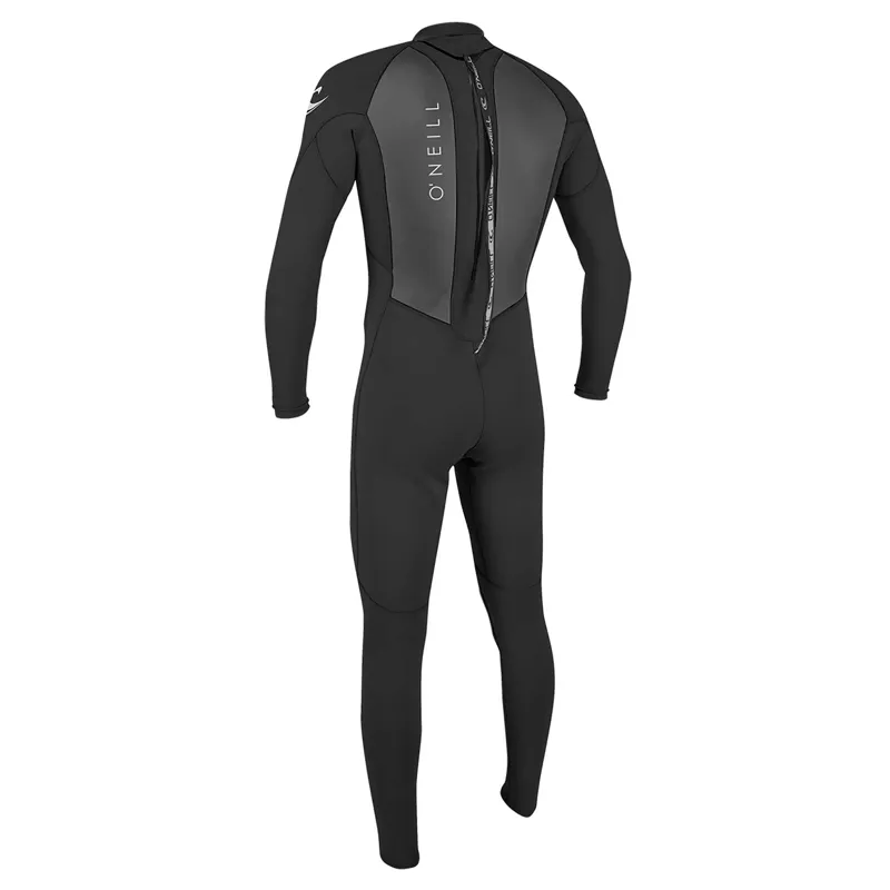O Neill Reactor Mens 3-2mm Back Zip Wetsuit in Black-1