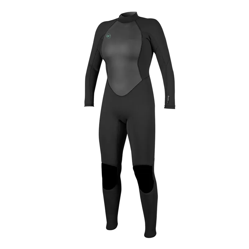 O Neill Womens Reactor 3-2mm Back Zip Wetsuit in Black