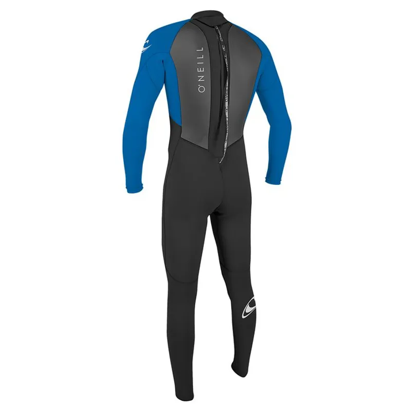 O Neill Reactor Youth 3-2mm Back Zip Wetsuit in Black/Blue-1