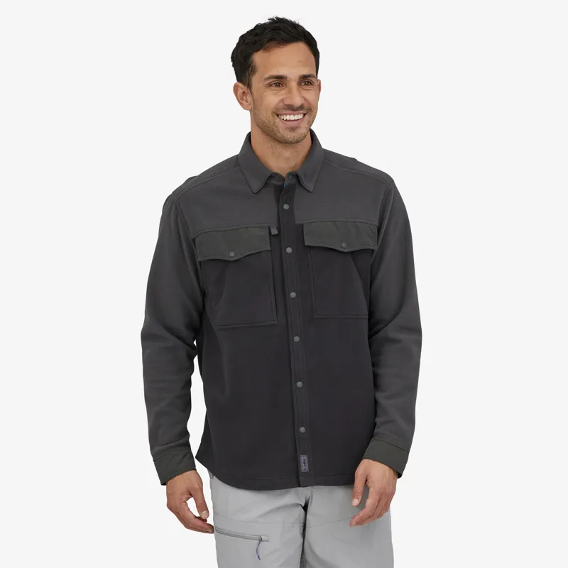 Patagonia Early Rise Snap Long Sleeve Shirt in Ink Black-1