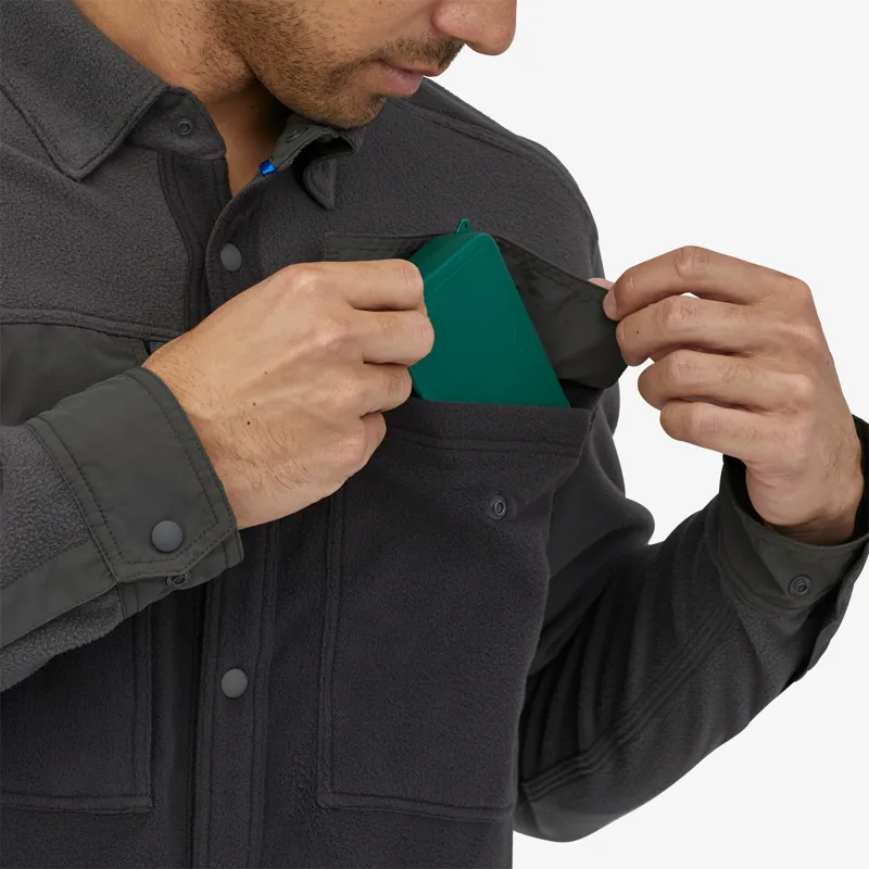 Patagonia Early Rise Snap Long Sleeve Shirt in Ink Black-4