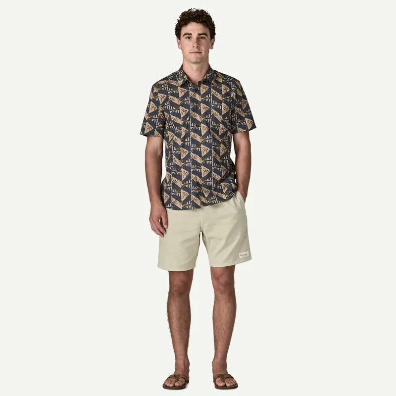 Patagonia Men's Go-To Shirt in Jaguar Geo: Dolomite Blue-3