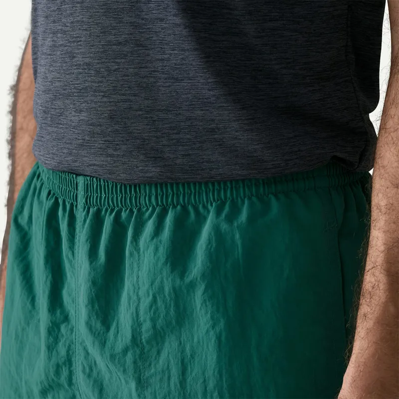 Patagonia Men's 5 inch Baggies Shorts in 95 Oval Logo: Gem Green-7