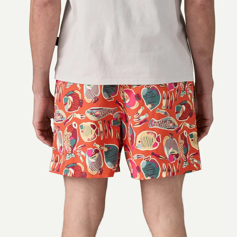 Patagonia Baggies 5in Shorts in Wrasse: Pollinator Orange-2