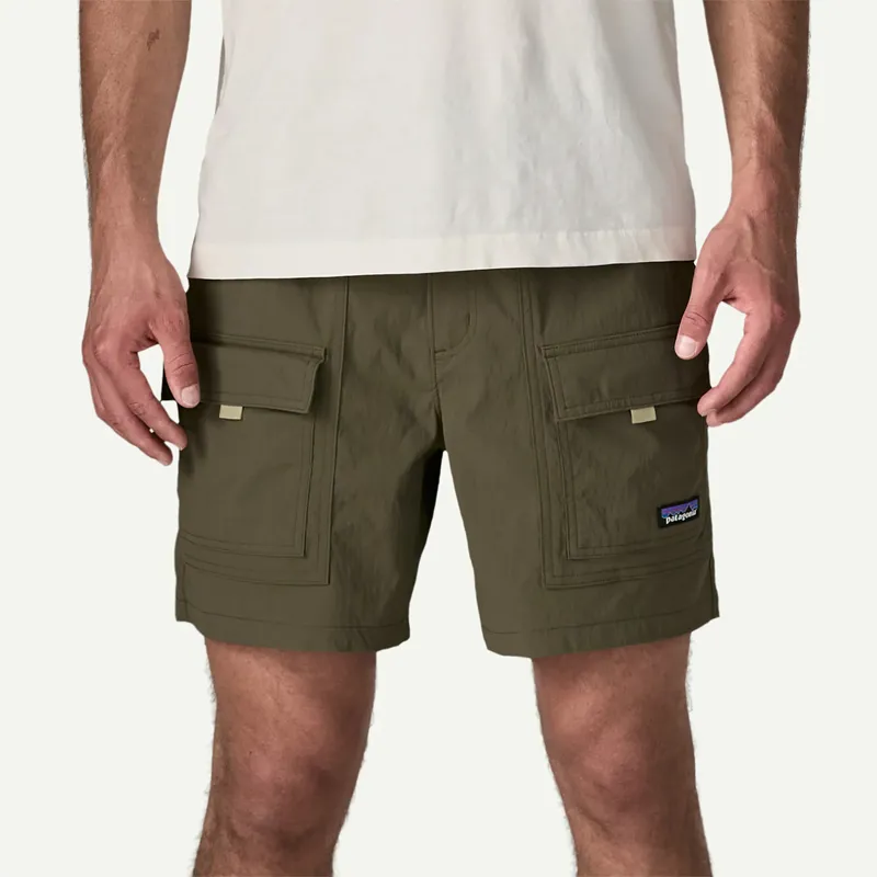 Patagonia Men's 6 inch Outdoor Everyday Shorts in Basin Green-1