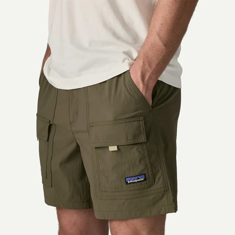 Patagonia Men's 6 inch Outdoor Everyday Shorts in Basin Green-4