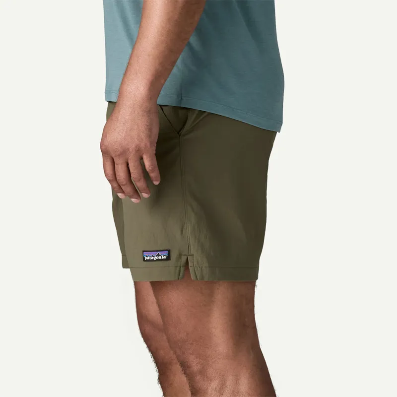 Patagonia Men's 6 inch Baggies Lights Shorts in Basin Green-4