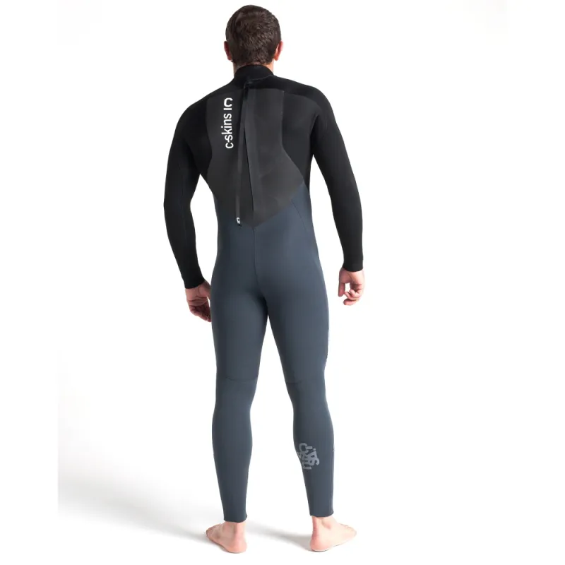 C-Skins / Mens / Legend / 5-4-3mm / Back Zip / Graphite-Black-Silver-1