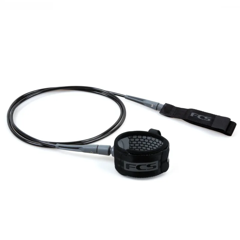 FCS All Round Essential Leash in Black-Grey-1