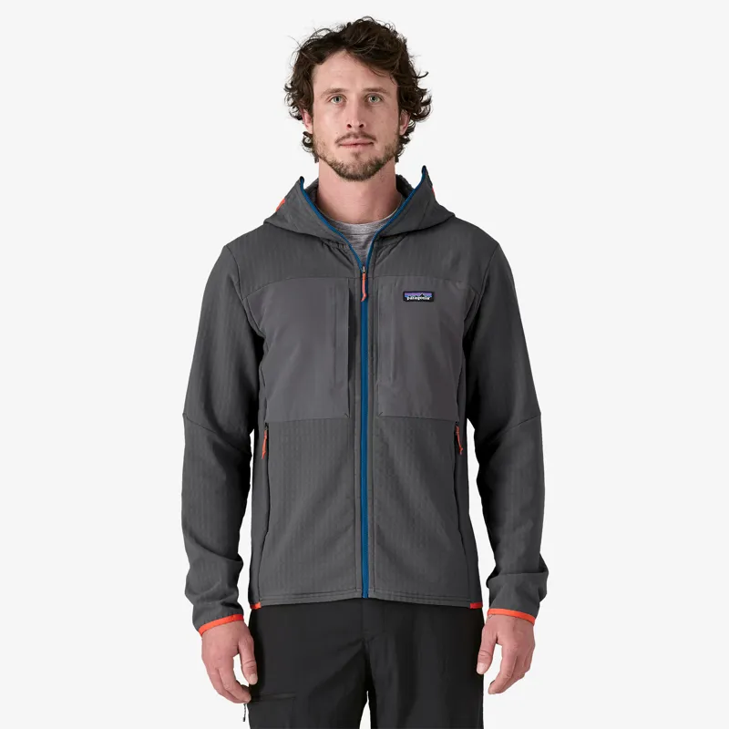 Patagonia R2 TechFace Fleece Hoody in Forge Grey-1