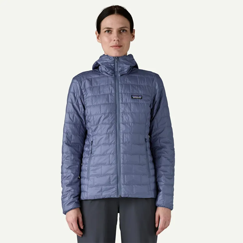 Patagonia Womens Nano Puff Hoody in Current Blue-1