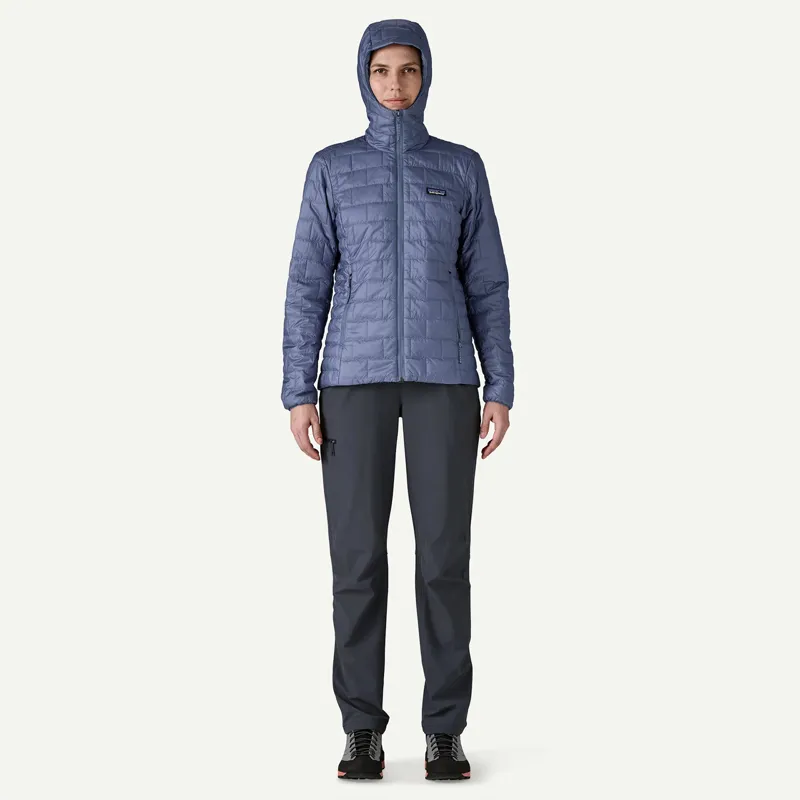 Patagonia Womens Nano Puff Hoody in Current Blue-3