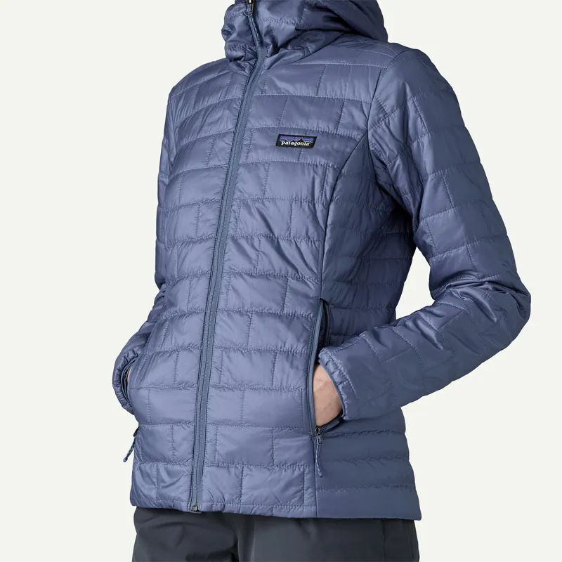 Patagonia Womens Nano Puff Hoody in Current Blue-5