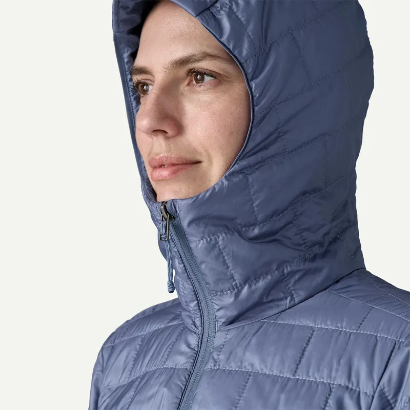 Patagonia Womens Nano Puff Hoody in Current Blue-6