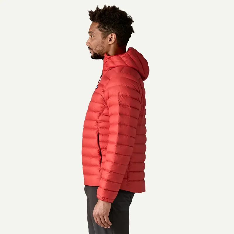 Patagonia Down Sweater Hoody in Amanita Red-4