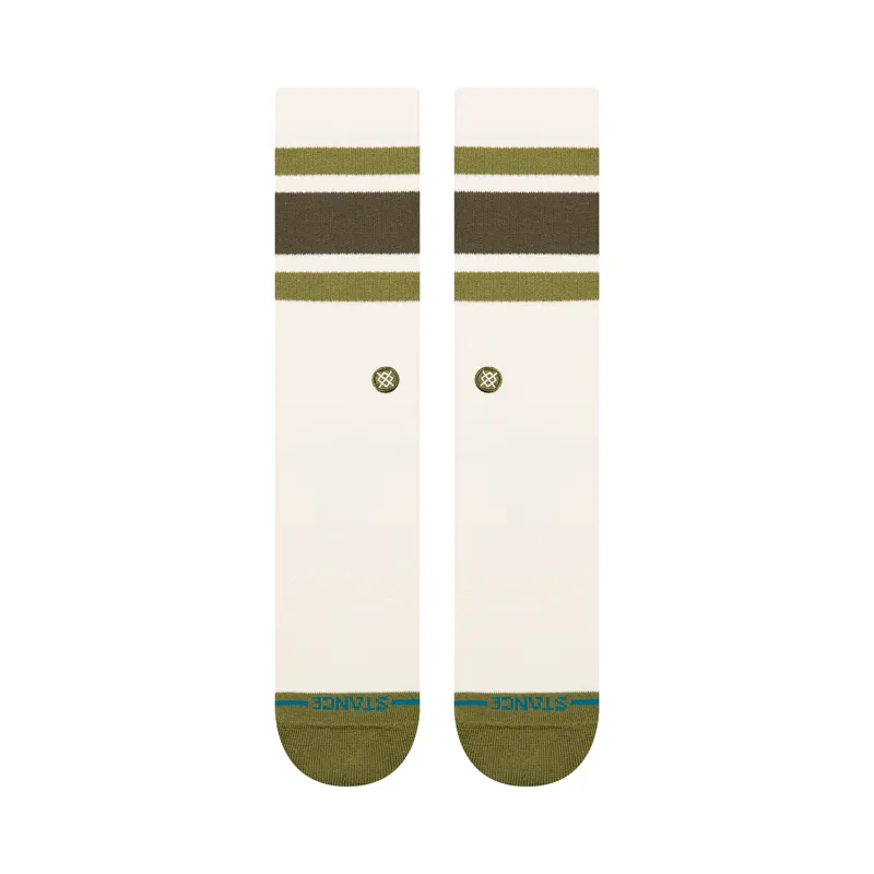 Stance Boyd Crew Socks  in Military Green - SIZE Large-1
