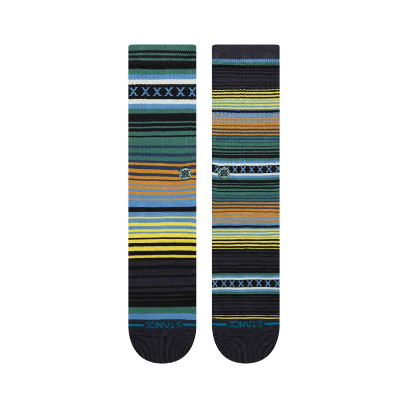 Stance Curren Crew Sock in Deep Teal - SIZE Large-1