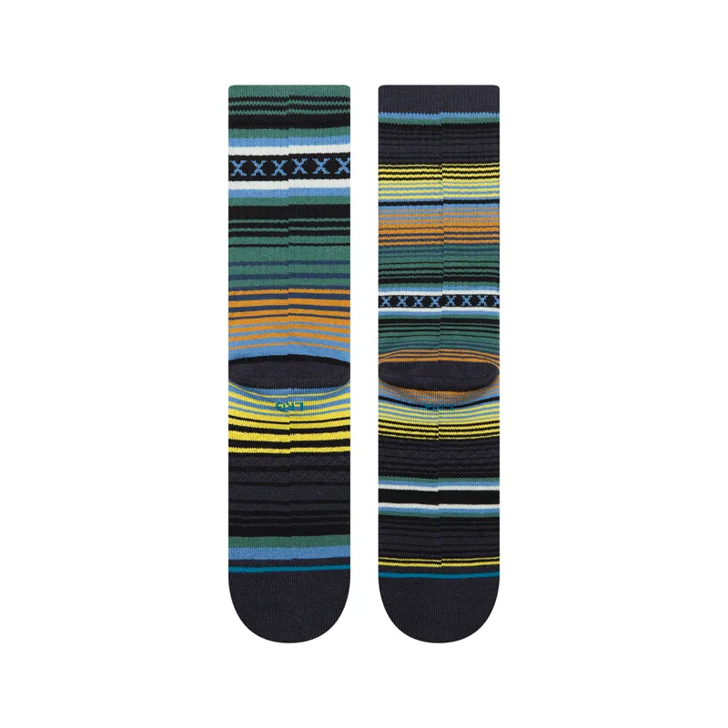 Stance Curren Crew Sock in Deep Teal - SIZE Large-2